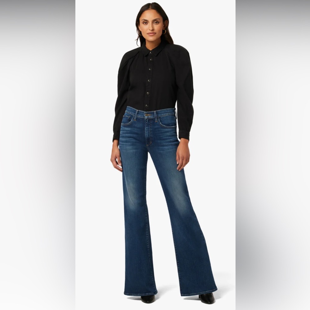 Joe's Jeans Dark Blue Flare & Wide Leg Jeans